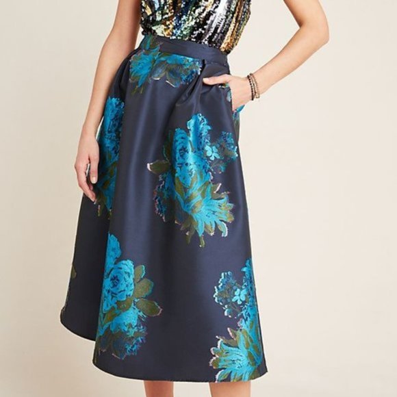 Maeve Dresses & Skirts - Maeve Ronette Jacquard Midi Skirt size 14 NWT New